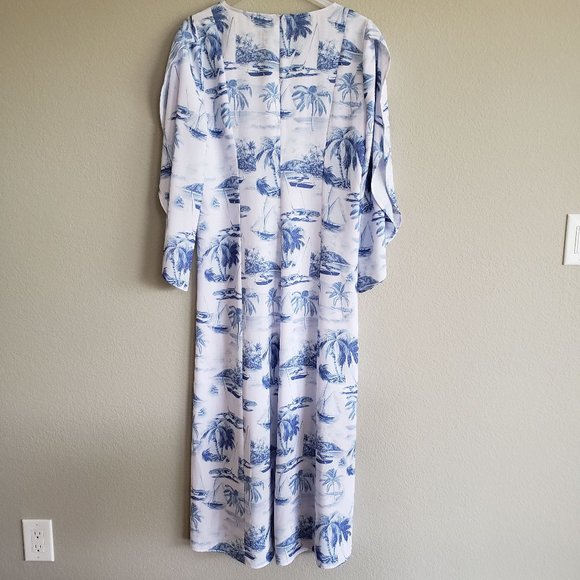 SMYM Layne Kimono Sail Away Swim Cover Up S/M - Picture 6 of 6